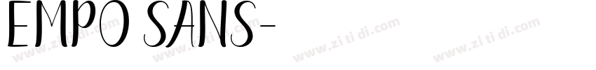 Empo Sans字体转换